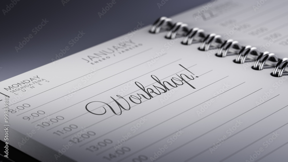 Closeup of a personal calendar setting an important date represe Closeup of a personal calendar setting an important date represe