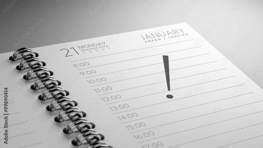 Closeup of a personal calendar setting an important date represe Closeup of a personal calendar setting an important date represe
