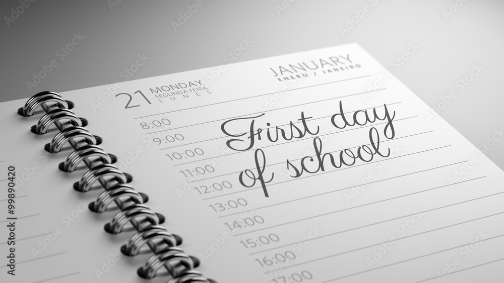 Closeup of a personal calendar setting an important date represe Closeup of a personal calendar setting an important date represe