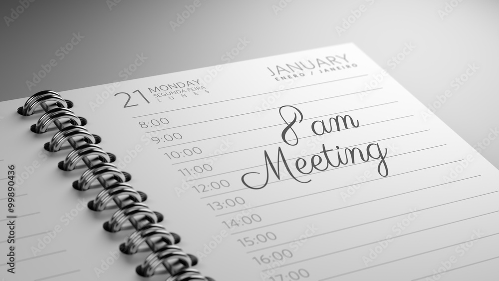 Closeup of a personal calendar setting an important date represe Closeup of a personal calendar setting an important date represe