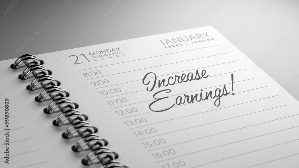 Closeup of a personal calendar setting an important date represe Closeup of a personal calendar setting an important date represe