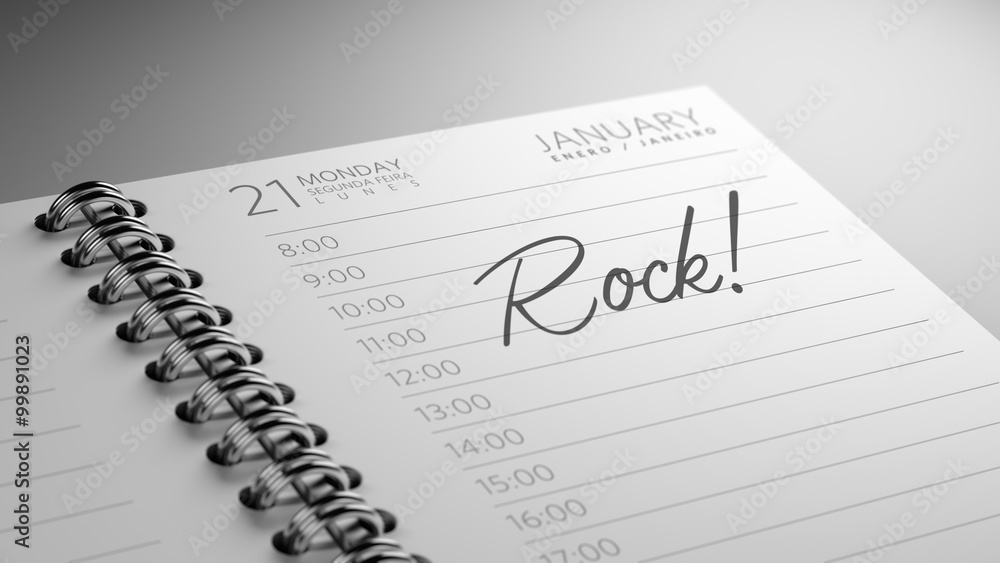 Closeup of a personal calendar setting an important date represe Closeup of a personal calendar setting an important date represe
