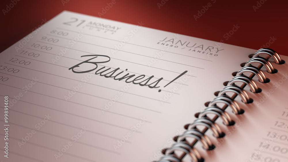 Closeup of a personal calendar setting an important date represe Closeup of a personal calendar setting an important date represe