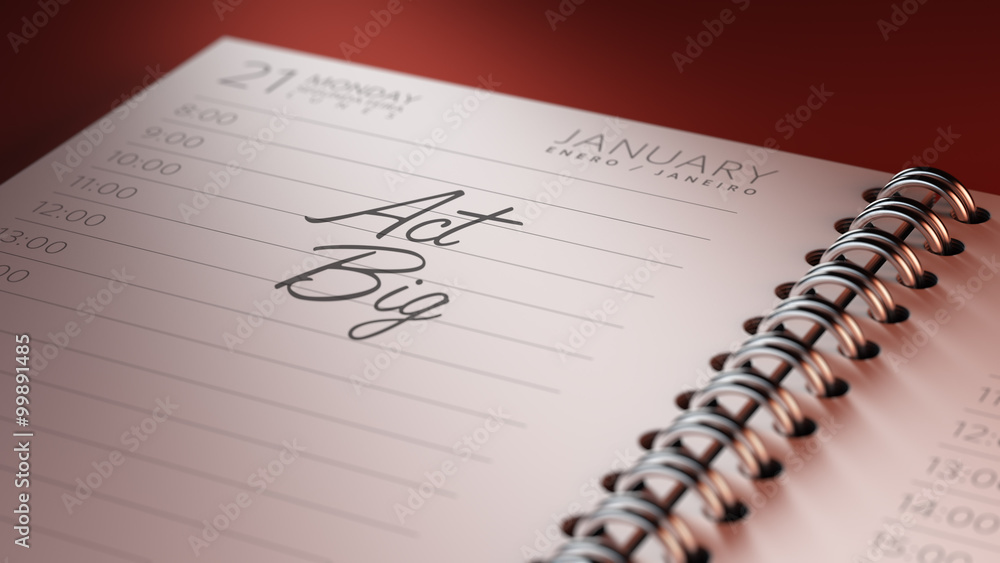 Closeup of a personal calendar setting an important date represe Closeup of a personal calendar setting an important date represe