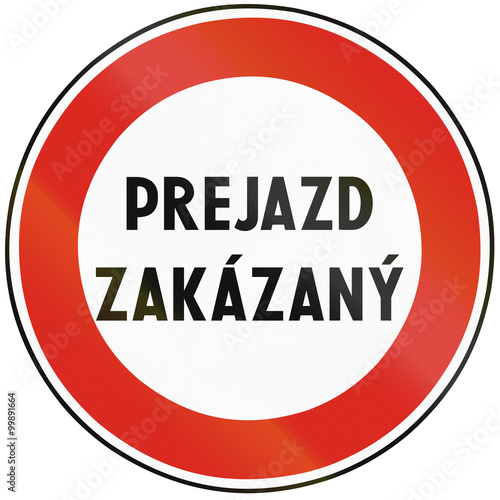 Free Download Road sign used in Slovakia - No passing - GFXLoad