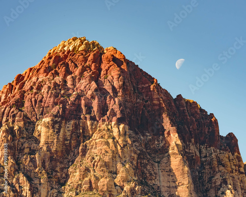 Photography Mountain peek at Red Rock Canyon, NV