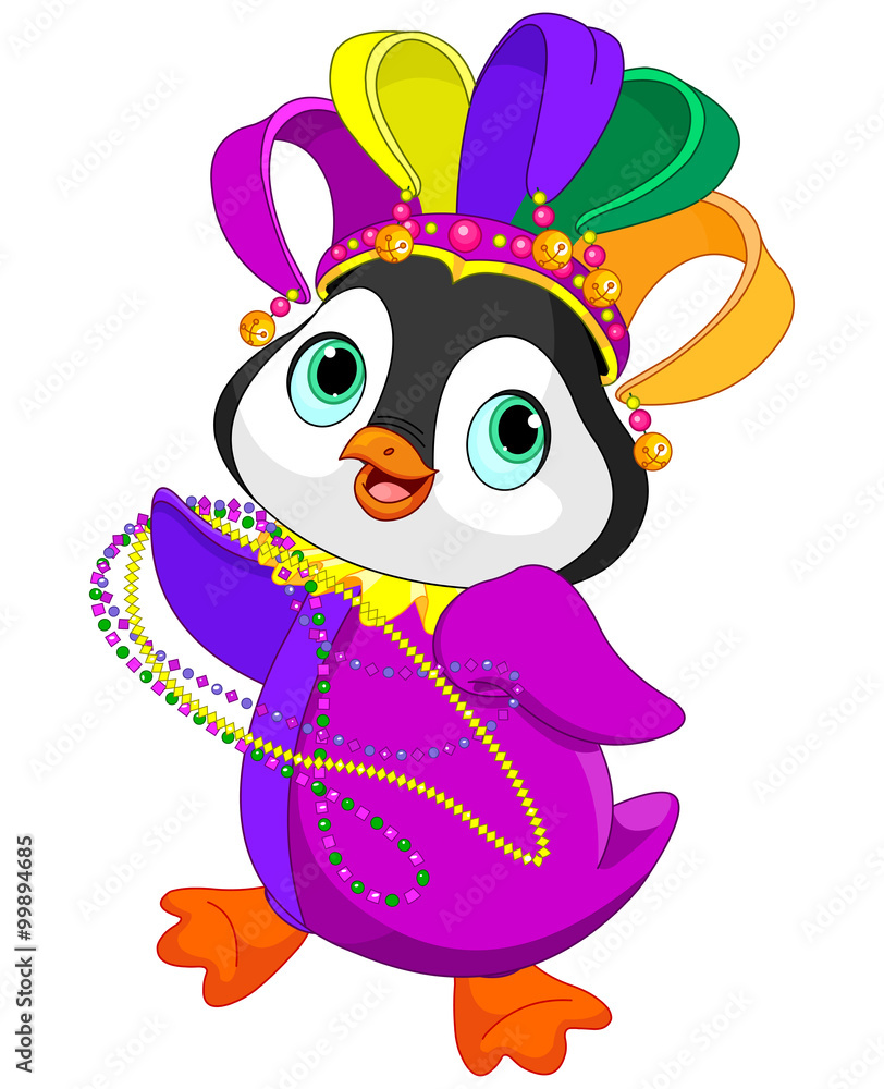 Mardi Gras Penguin Mardi Gras Penguin