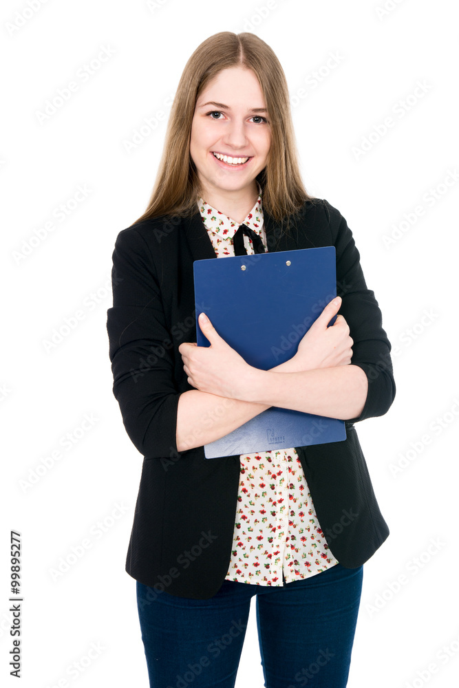 Beautiful office young smiling woman with a tablet. Beautiful office young smiling woman with a tablet.