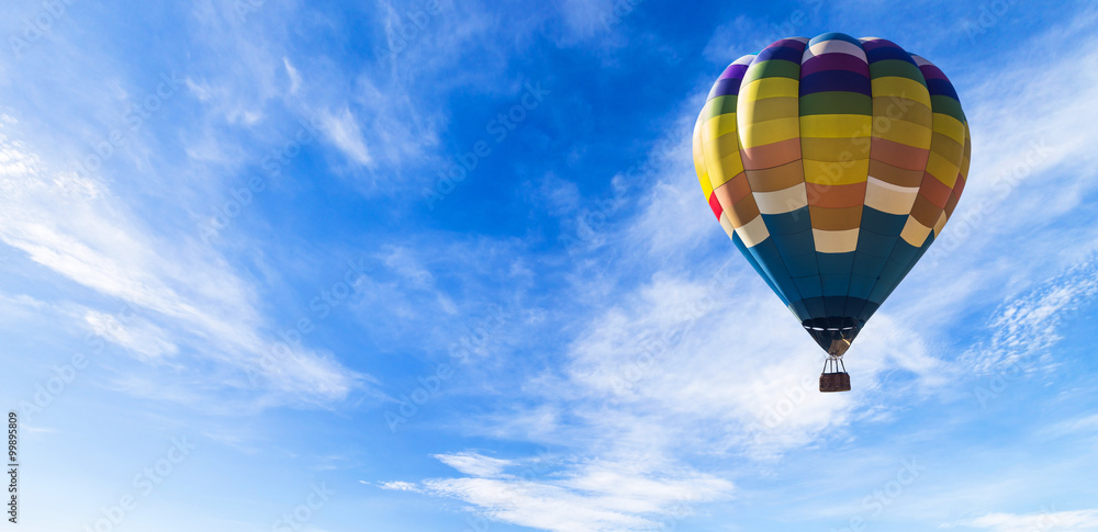 Fototapeta premium Balloon in the sky panorama