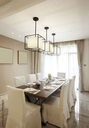 Elegant house interiors, Dining Room © lichaoshu