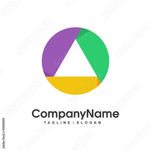 triangle vector logo icon