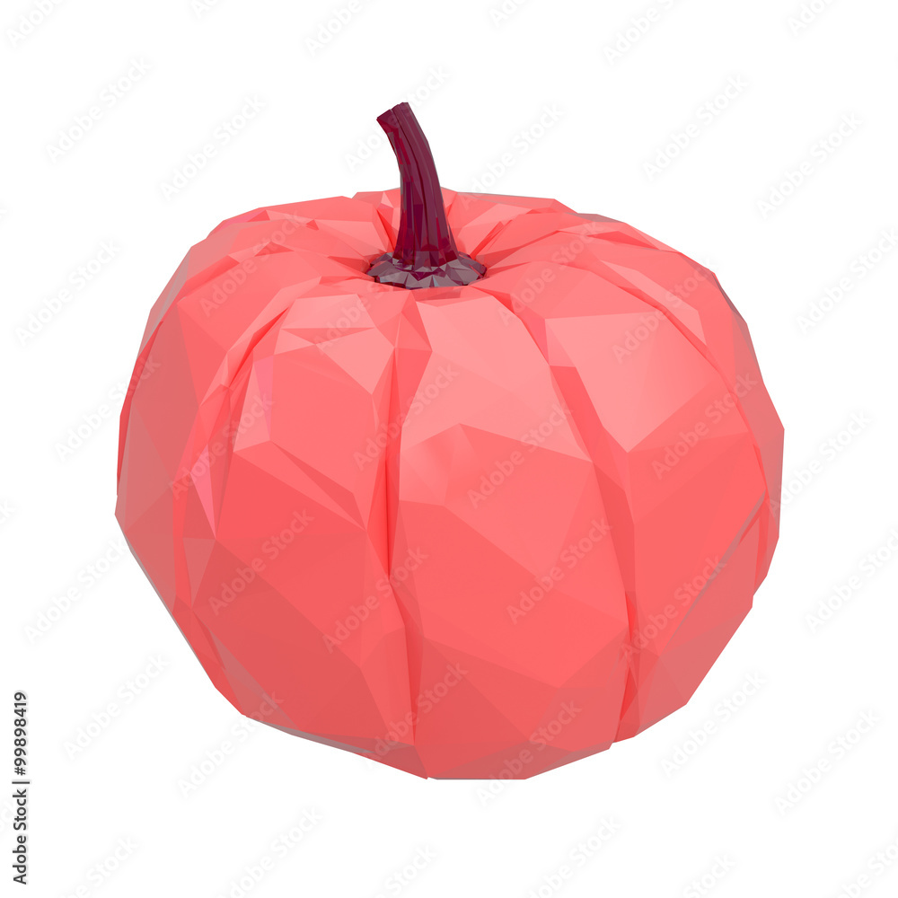 Obraz premium pink pumpkin isolated
