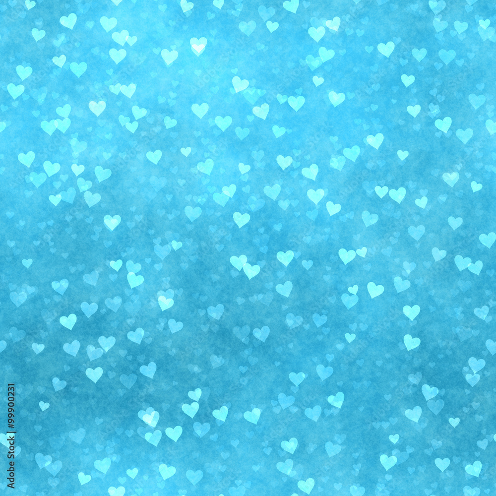 Blue seamless heart texture Blue seamless heart texture