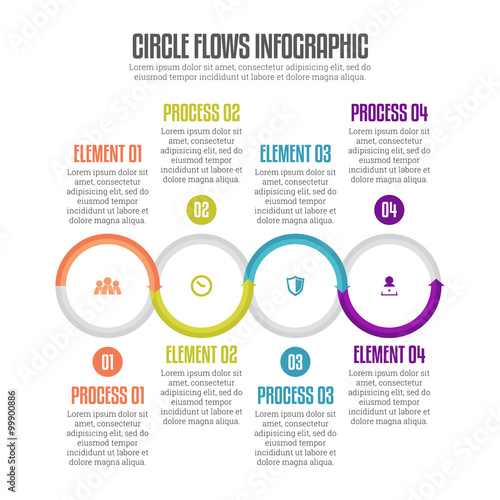 Circle Flows Infographic