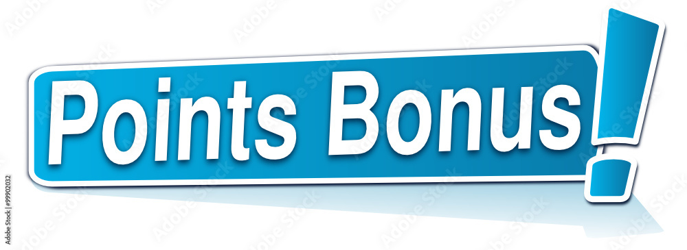 points bonus sur étiquette bleue points bonus sur étiquette bleue