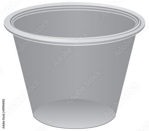 Transparent plastic container for medicines
