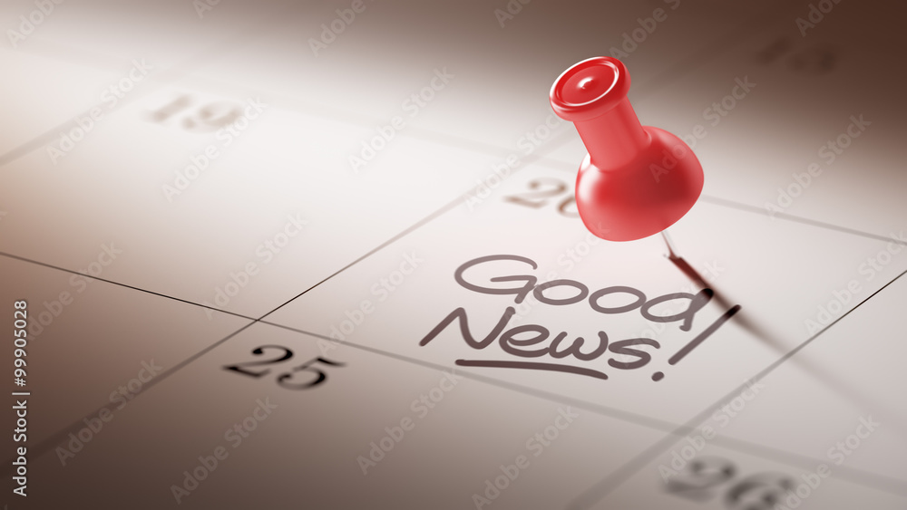 Concept image of a Calendar with a red push pin. Closeup shot of Concept image of a Calendar with a red push pin. Closeup shot of