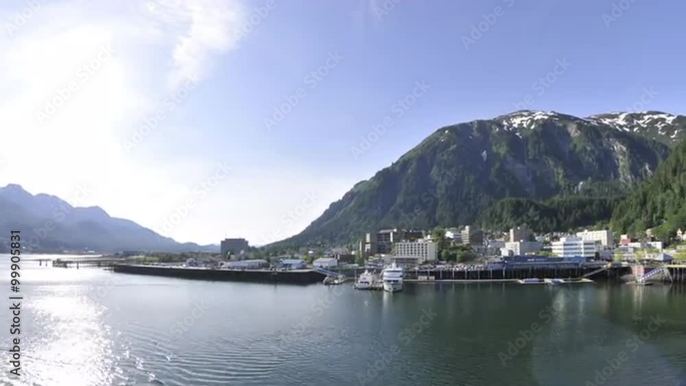 Time lapse view of the Juneau cruise ship port Time lapse view of the Juneau cruise ship port