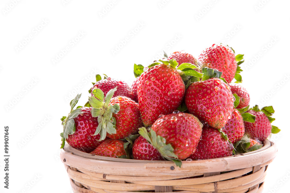 a pile of fresh strawberries a pile of fresh strawberries