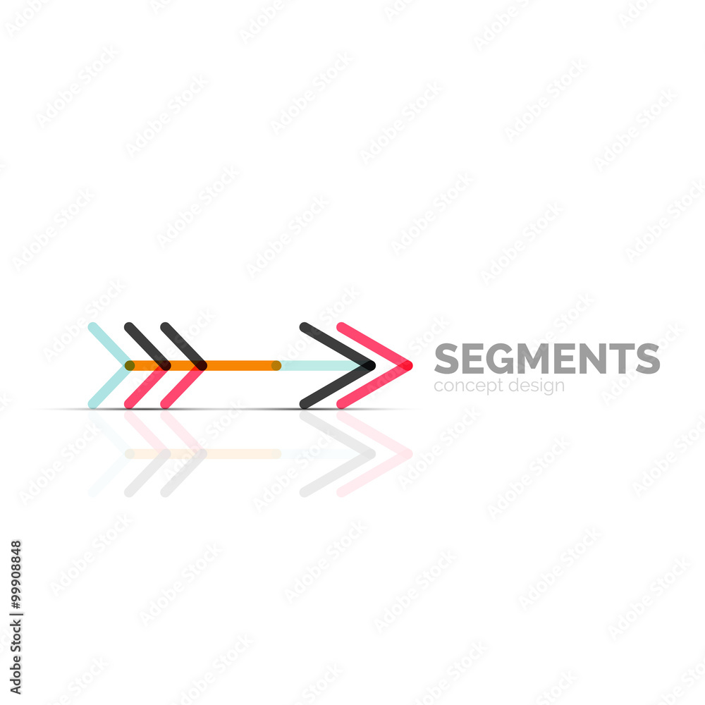 Arrow icon vector logo. Company branding element Arrow icon vector logo. Company branding element