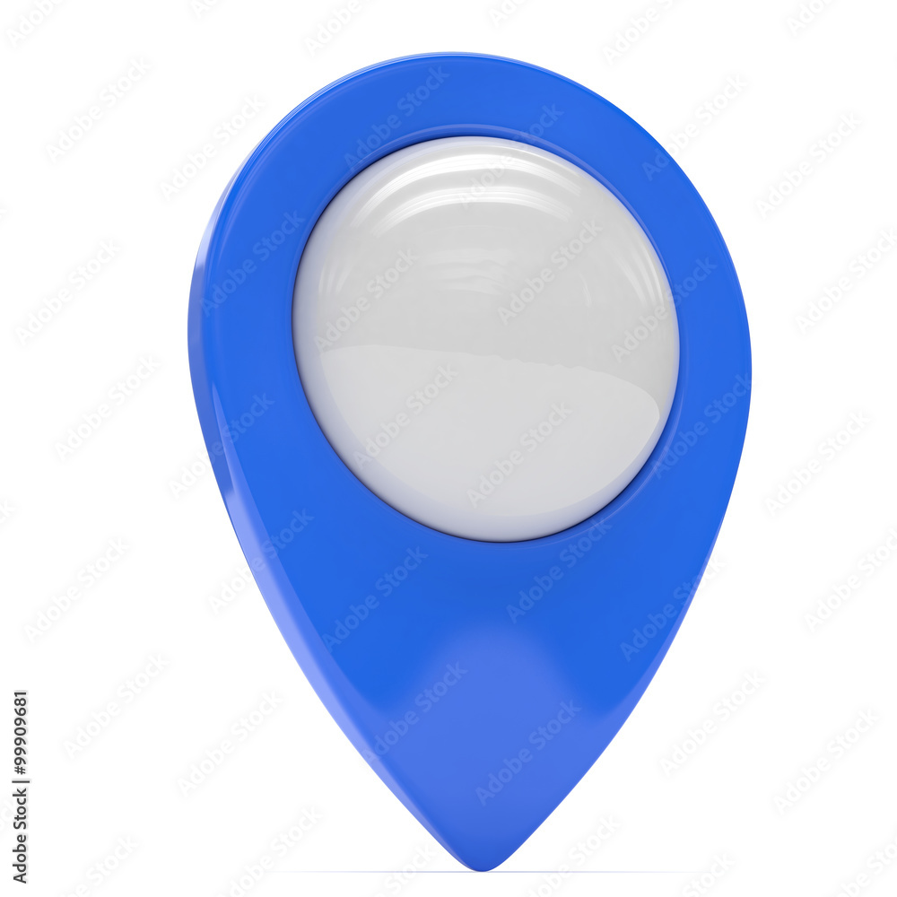blue map pointer isolated blue map pointer isolated