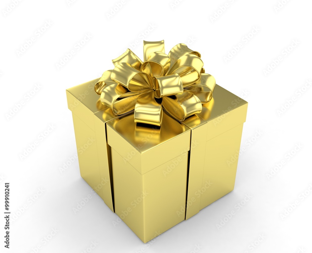 gift box with bows isolated on white gift box with bows isolated on white