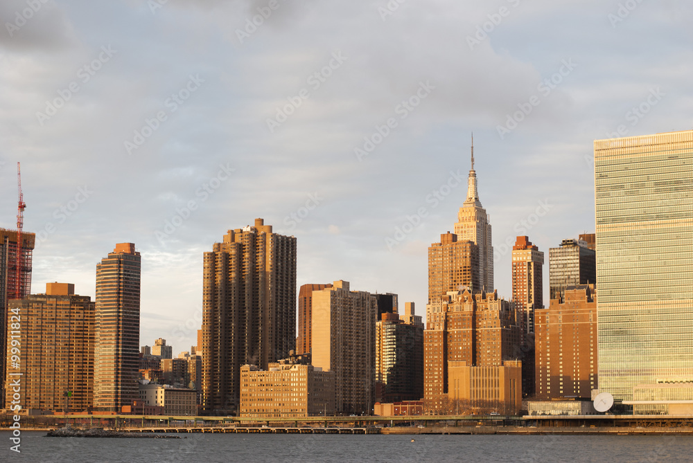 Empire State Building on Manhattan Skyline Empire State Building on Manhattan Skyline