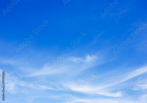clouds in the blue sky background photo
