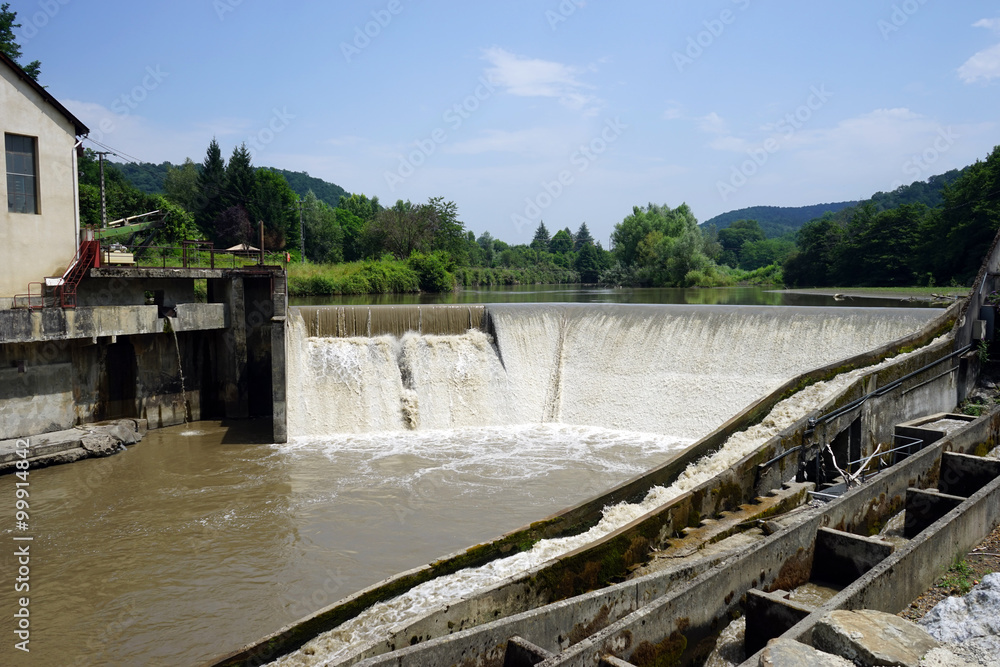 Dam on the river Dam on the river