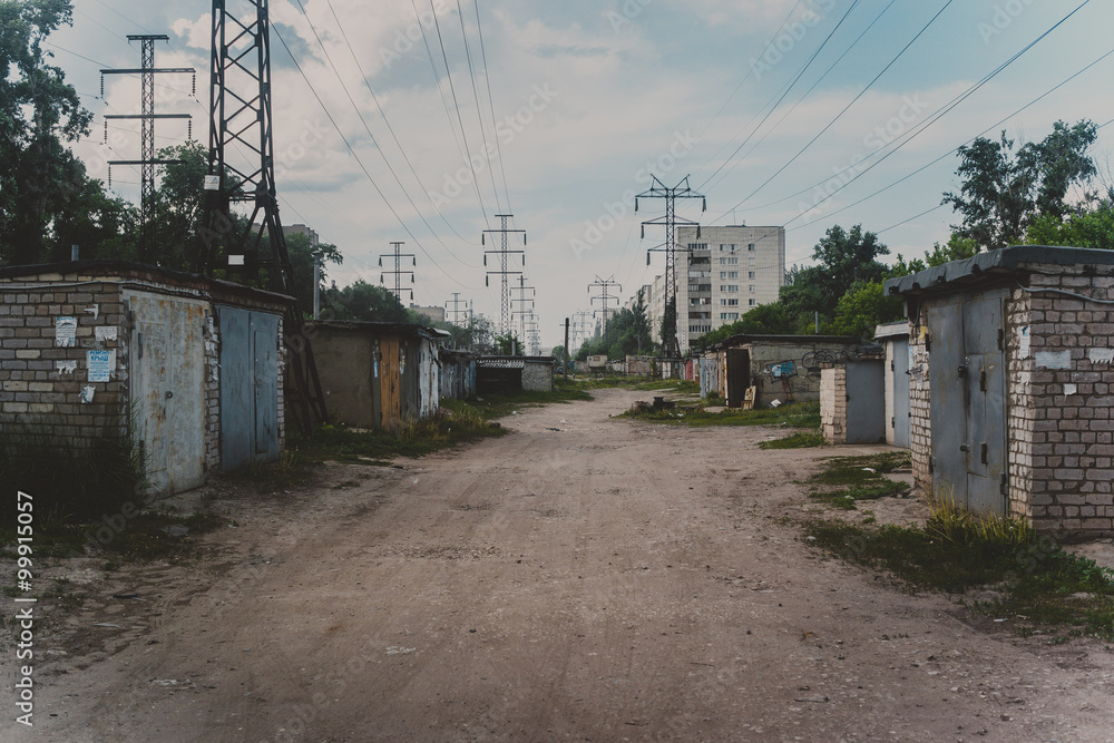 Depressive city panorama