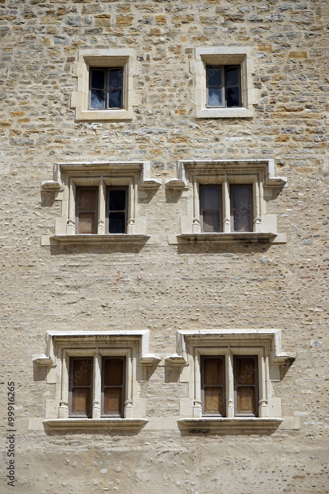 Wall and windows Wall and windows
