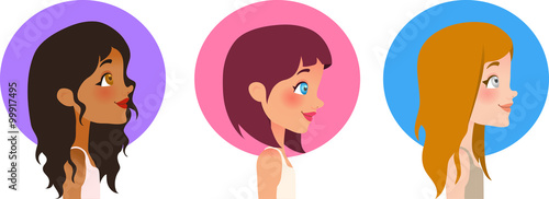 Profile Portrait - Vector Girl