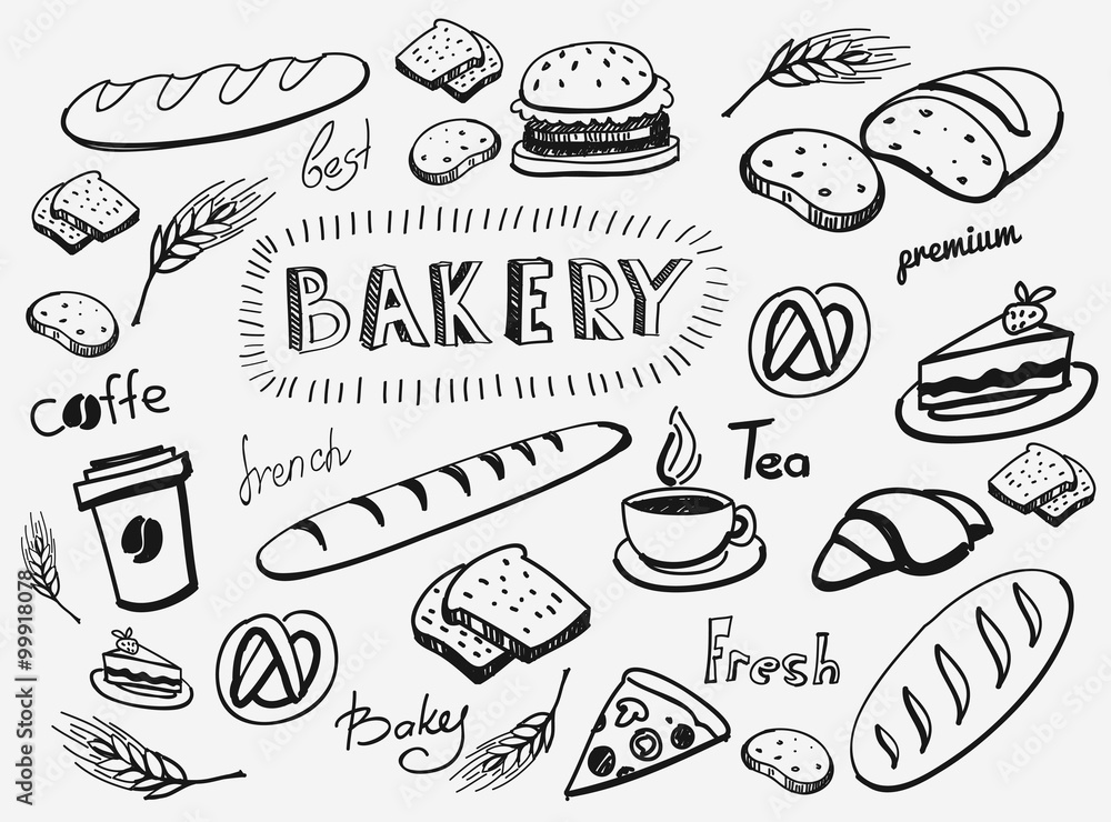 vector hand drawn bread icon sketch doodle vector hand drawn bread icon sketch doodle