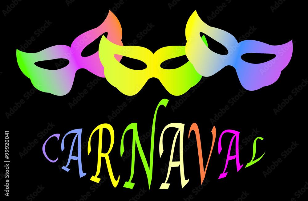 Carnival mask gradient