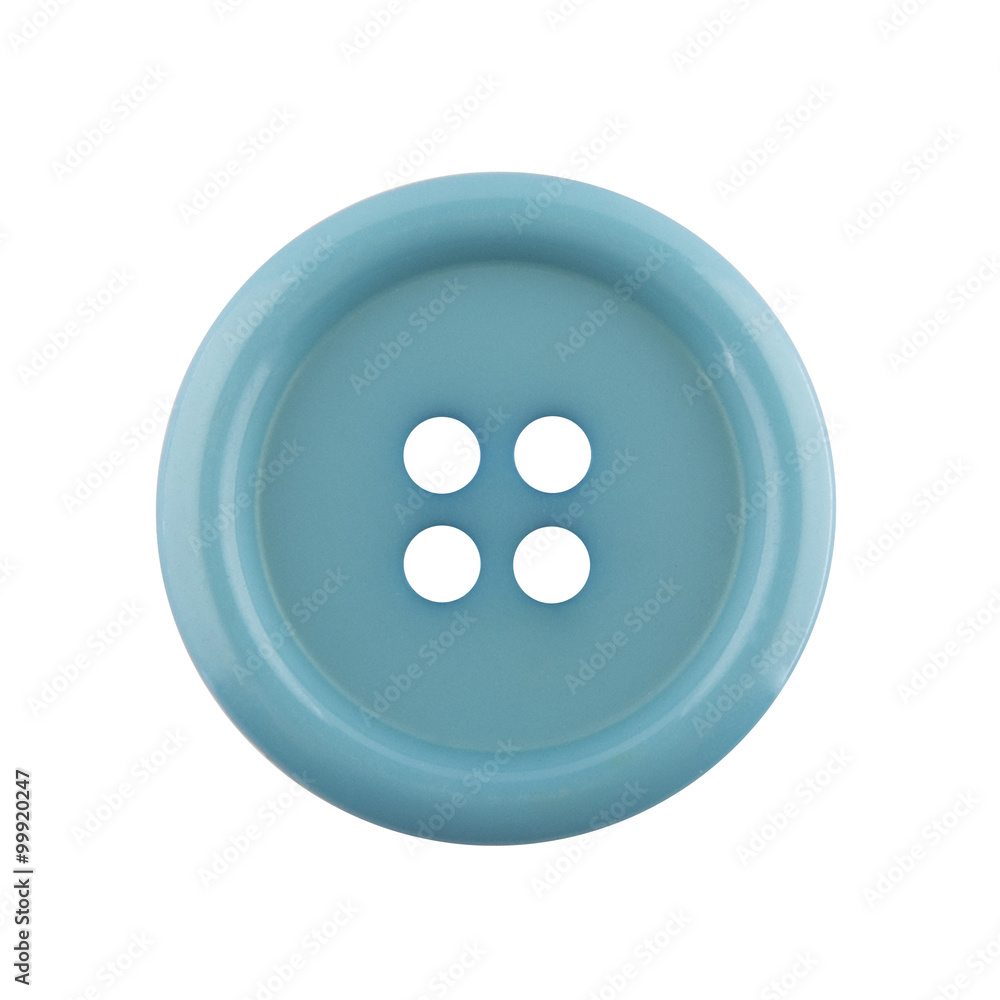 Fototapeta premium blue sewing button