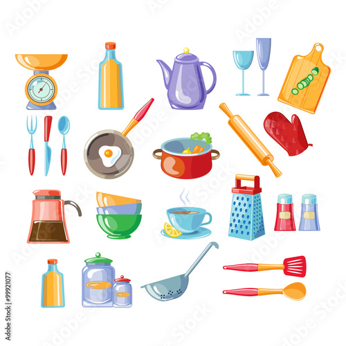 Kitchen Tools Vector Illustration