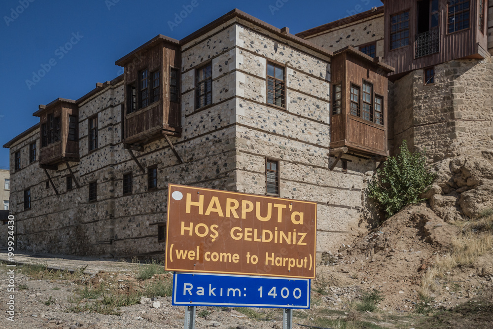 Obraz premium Traditional Ottoman Houses with Stone Walls