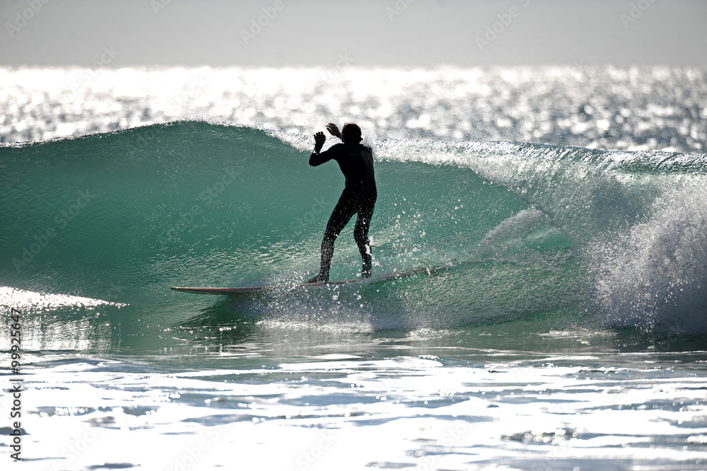 surfer in der welle