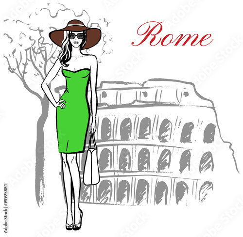 woman in Rome