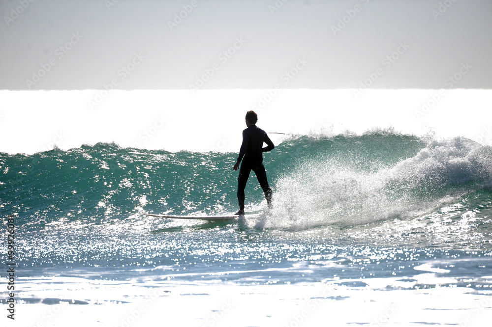 Surfer im Meer