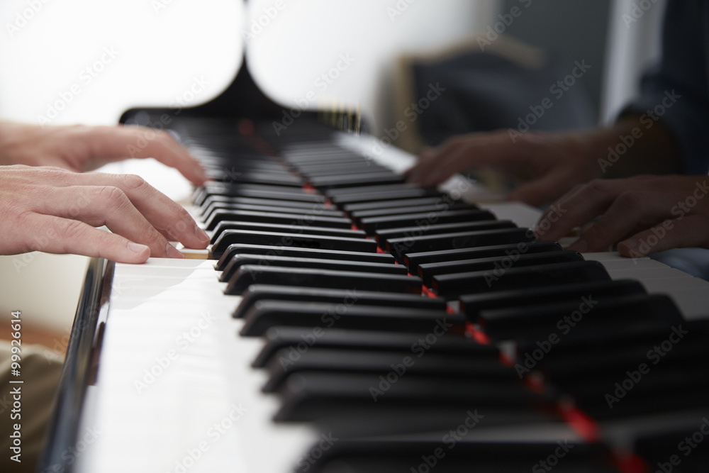 Obraz premium Hands playing the piano