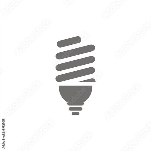 Icono aislado de una bombilla. Ilustración vectorial