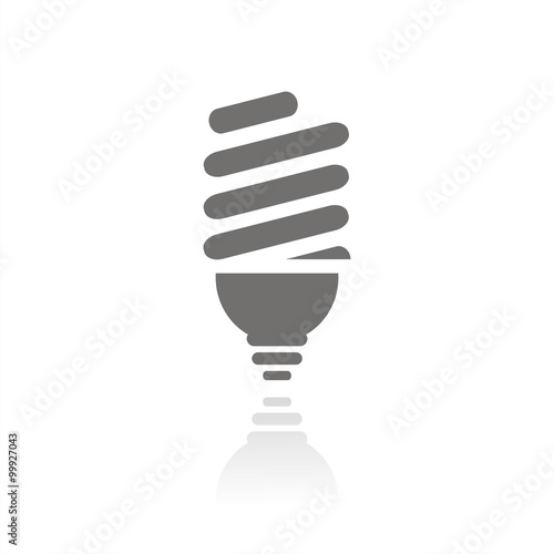 Icono aislado de una bombilla. Ilustración vectorial