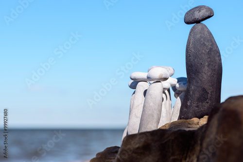 Stones near the sea photo