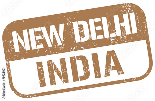 new delhi india stamp