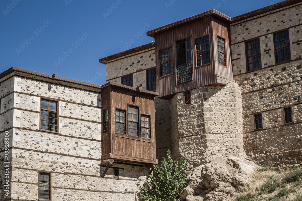 Traditional Ottoman Houses with Stone Walls in Harput