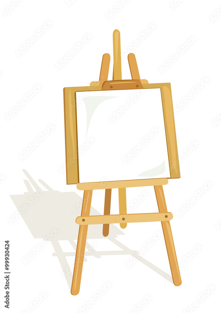 easel for artist isolated