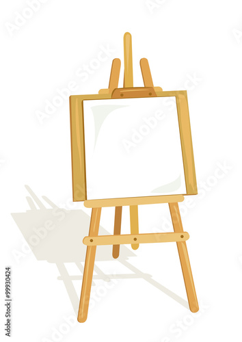 easel for artist isolated