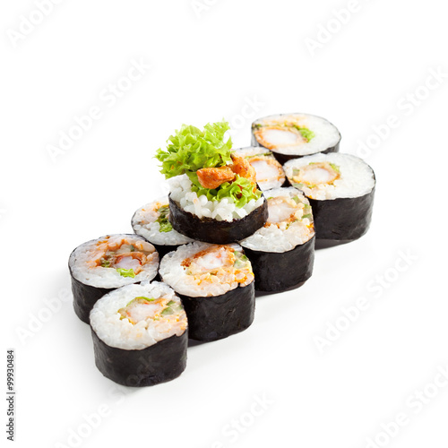 Sushi Roll over White