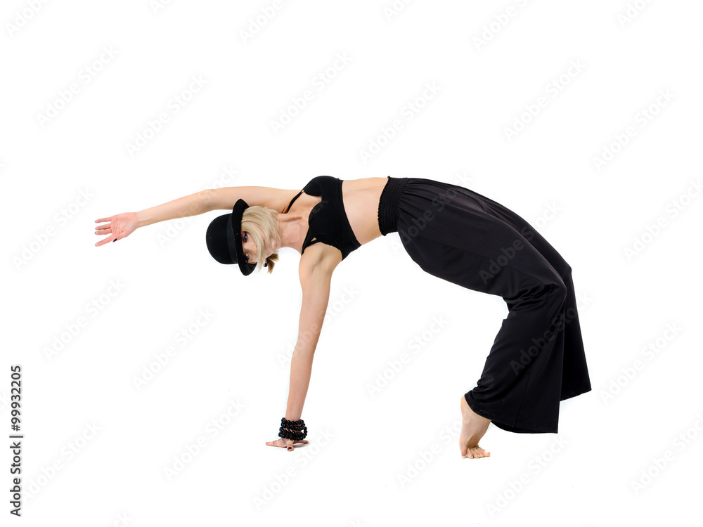 Dancing woman in black Dancing woman in black